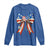 Funny 4th Of July Nurse American Flag Coquette Bow Long Sleeve Shirt - Wonder Print Shop