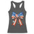Funny 4th Of July Nurse American Flag Coquette Bow Racerback Tank Top - Wonder Print Shop