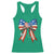 Funny 4th Of July Nurse American Flag Coquette Bow Racerback Tank Top - Wonder Print Shop