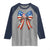 Funny 4th Of July Nurse American Flag Coquette Bow Raglan Shirt - Wonder Print Shop