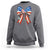 Funny 4th Of July Nurse American Flag Coquette Bow Sweatshirt - Wonder Print Shop