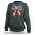 Funny 4th Of July Nurse American Flag Coquette Bow Sweatshirt - Wonder Print Shop