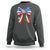 Funny 4th Of July Nurse American Flag Coquette Bow Sweatshirt - Wonder Print Shop