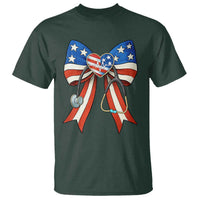 Funny 4th Of July Nurse American Flag Coquette Bow T Shirt - Wonder Print Shop