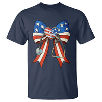 Funny 4th Of July Nurse American Flag Coquette Bow T Shirt - Wonder Print Shop