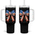 Funny 4th Of July Nurse American Flag Coquette Bow Tumbler With Handle - Wonder Print Shop