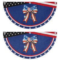 Funny 4th Of July Nurse American Flag Coquette Bow Patriotic Fan Flag