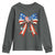Funny 4th Of July Nurse American Flag Coquette Bow Youth Sweatshirt - Wonder Print Shop