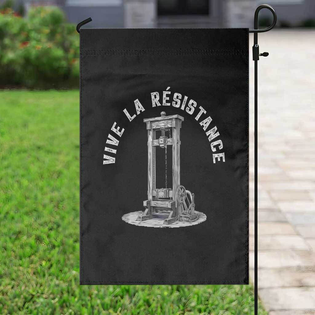 Funny Vive La Resistance Garden Flag Femme Feminist Vintage Guillotine - Wonder Print Shop