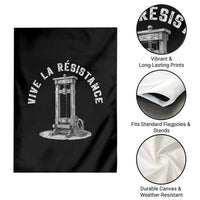 Funny Vive La Resistance Garden Flag Femme Feminist Vintage Guillotine - Wonder Print Shop