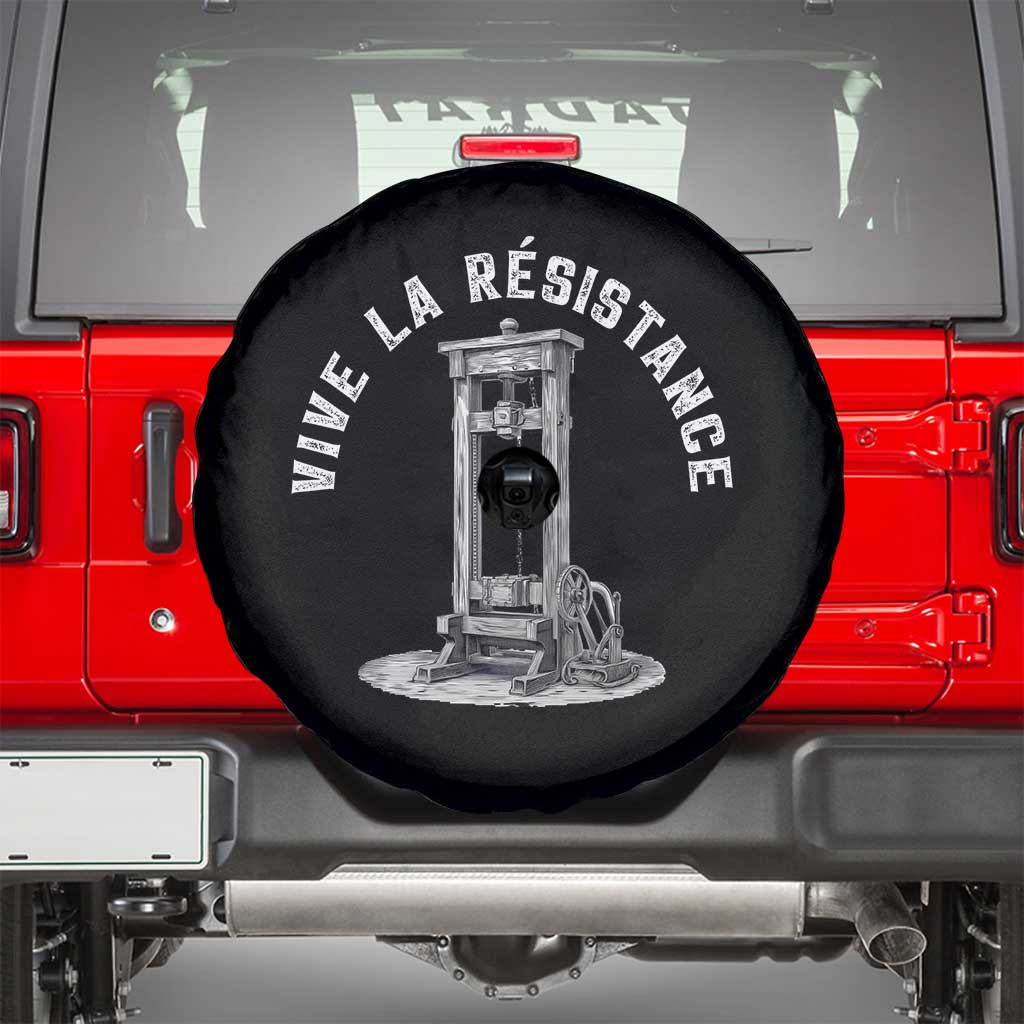 Funny Vive La Resistance Spare Tire Cover Femme Feminist Vintage Guillotine - Wonder Print Shop