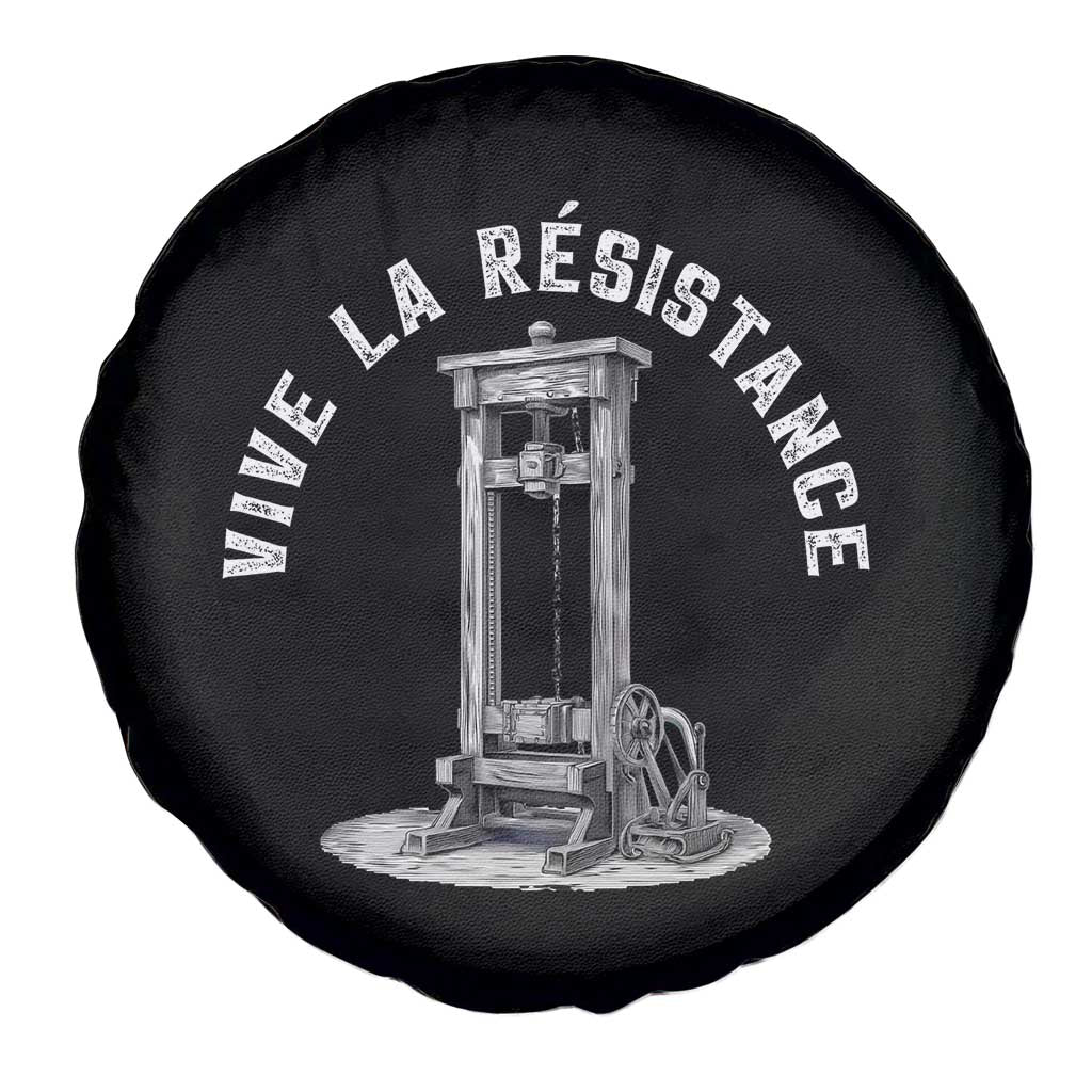 Funny Vive La Resistance Spare Tire Cover Femme Feminist Vintage Guillotine - Wonder Print Shop
