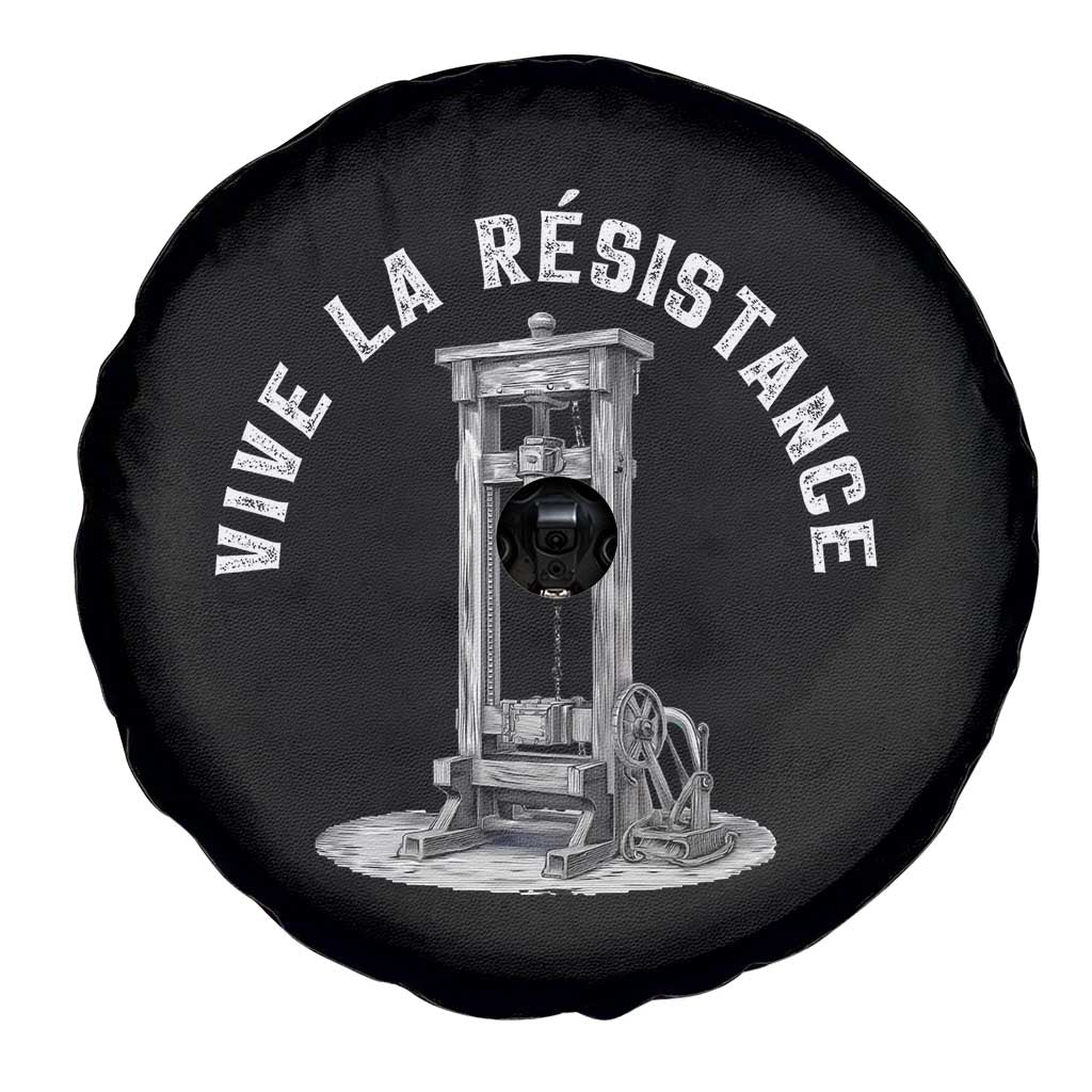 Funny Vive La Resistance Spare Tire Cover Femme Feminist Vintage Guillotine - Wonder Print Shop