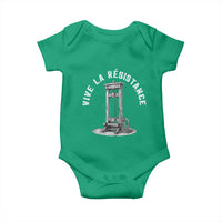 Funny Vive La Resistance Baby Onesie Femme Feminist Vintage Guillotine - Wonder Print Shop