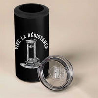 Funny Vive La Resistance 4 in 1 Can Cooler Tumbler Femme Feminist Vintage Guillotine - Wonder Print Shop