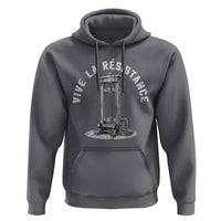 Funny Vive La Resistance Hoodie Femme Feminist Vintage Guillotine - Wonder Print Shop
