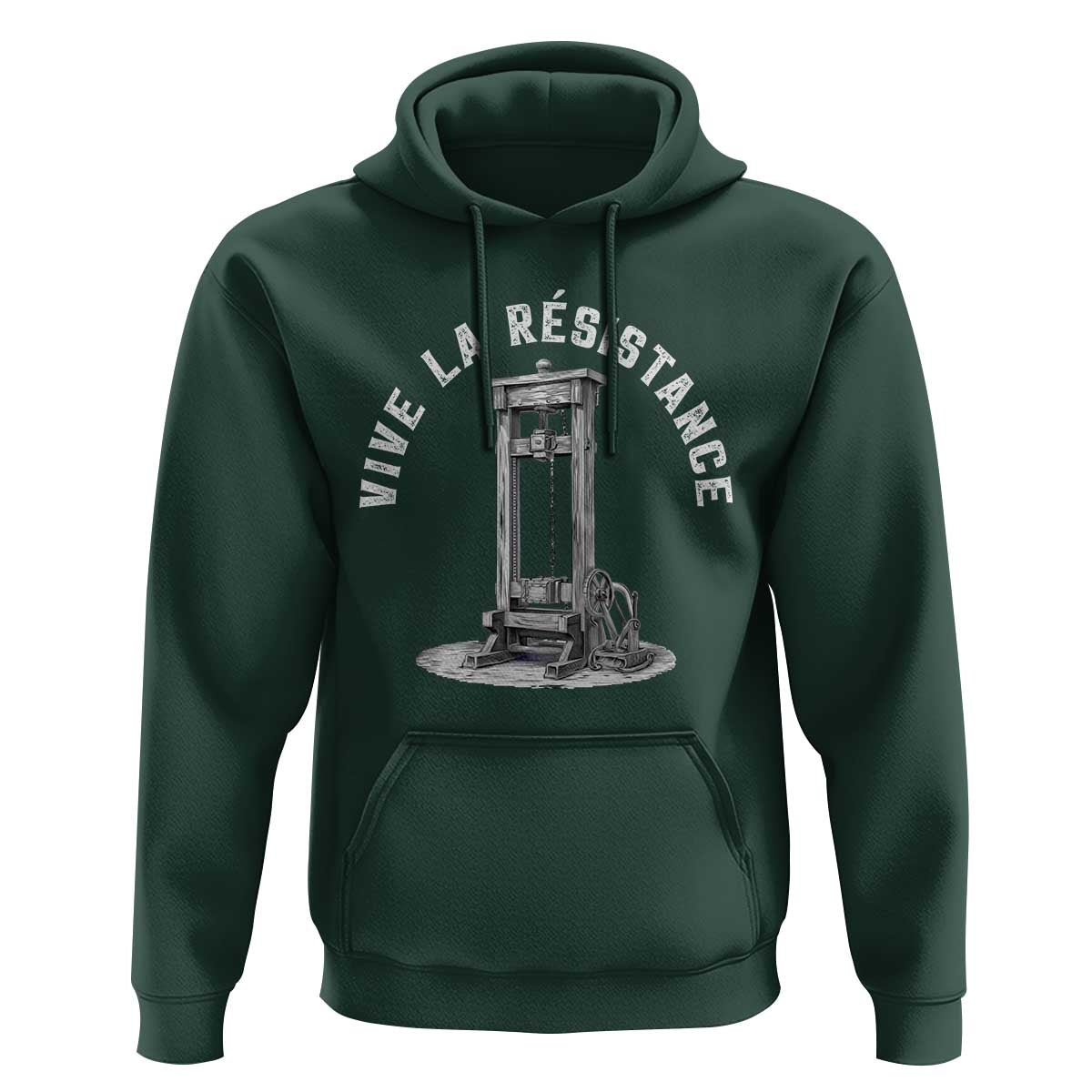 Funny Vive La Resistance Hoodie Femme Feminist Vintage Guillotine - Wonder Print Shop