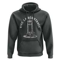 Funny Vive La Resistance Hoodie Femme Feminist Vintage Guillotine - Wonder Print Shop