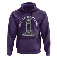 Funny Vive La Resistance Hoodie Femme Feminist Vintage Guillotine - Wonder Print Shop
