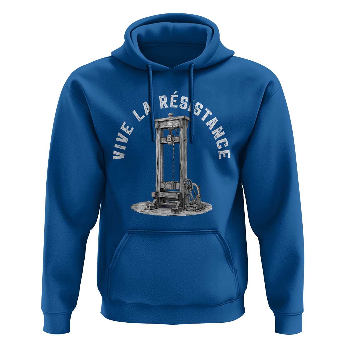 Funny Vive La Resistance Hoodie Femme Feminist Vintage Guillotine - Wonder Print Shop