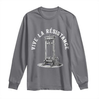 Funny Vive La Resistance Long Sleeve Shirt Femme Feminist Vintage Guillotine - Wonder Print Shop
