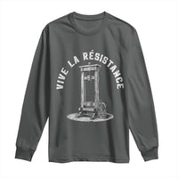 Funny Vive La Resistance Long Sleeve Shirt Femme Feminist Vintage Guillotine - Wonder Print Shop