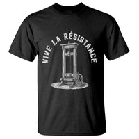 Funny Vive La Resistance T Shirt Femme Feminist Vintage Guillotine - Wonder Print Shop