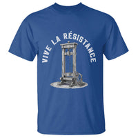 Funny Vive La Resistance T Shirt Femme Feminist Vintage Guillotine - Wonder Print Shop