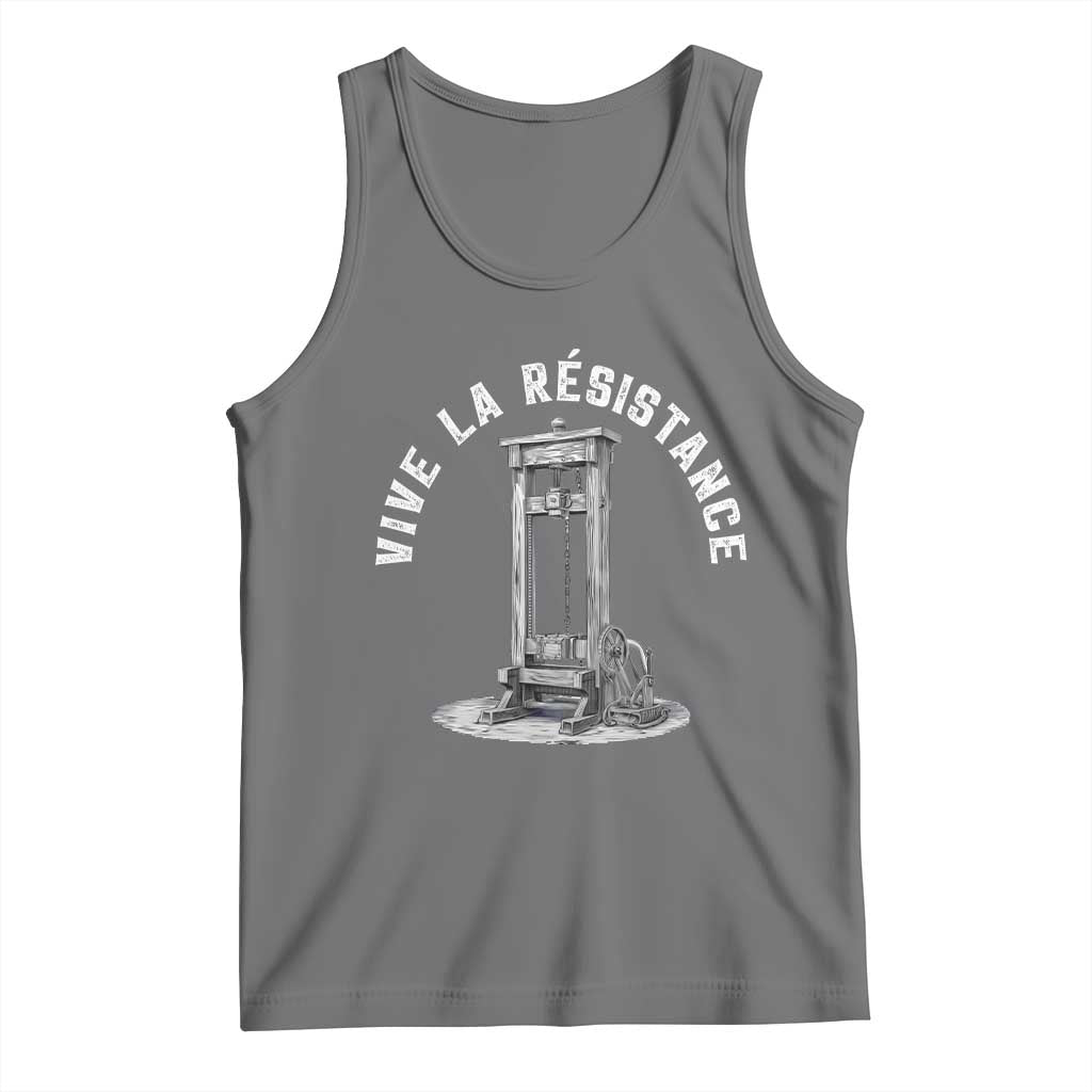 Funny Vive La Resistance Tank Top Femme Feminist Vintage Guillotine - Wonder Print Shop