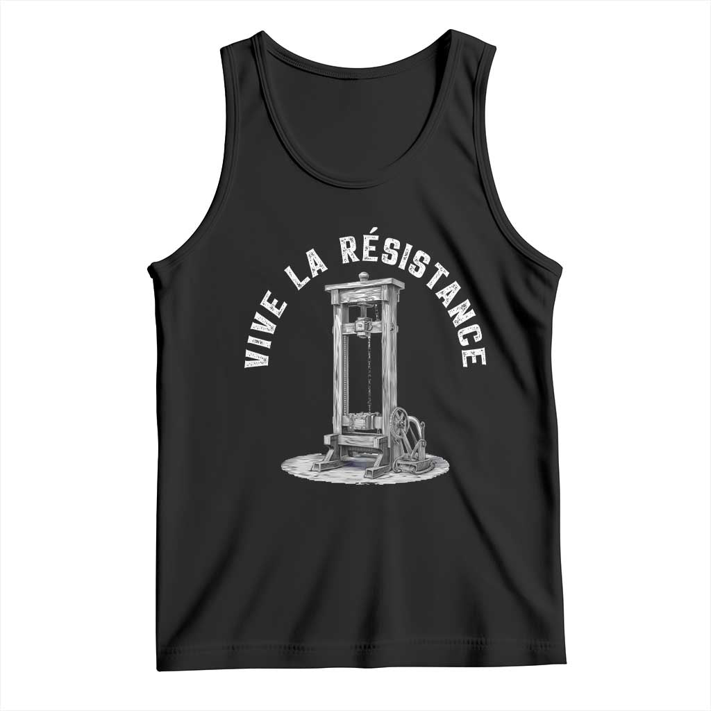 Funny Vive La Resistance Tank Top Femme Feminist Vintage Guillotine - Wonder Print Shop