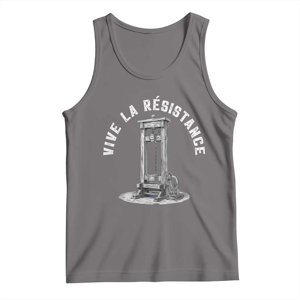 Funny Vive La Resistance Tank Top Femme Feminist Vintage Guillotine - Wonder Print Shop