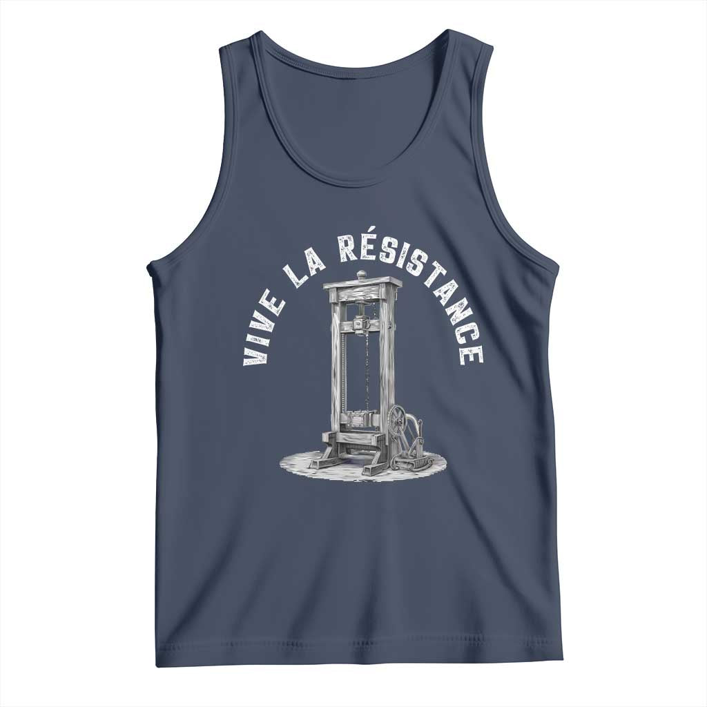 Funny Vive La Resistance Tank Top Femme Feminist Vintage Guillotine - Wonder Print Shop