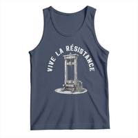 Funny Vive La Resistance Tank Top Femme Feminist Vintage Guillotine - Wonder Print Shop
