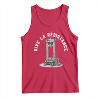 Funny Vive La Resistance Tank Top Femme Feminist Vintage Guillotine - Wonder Print Shop