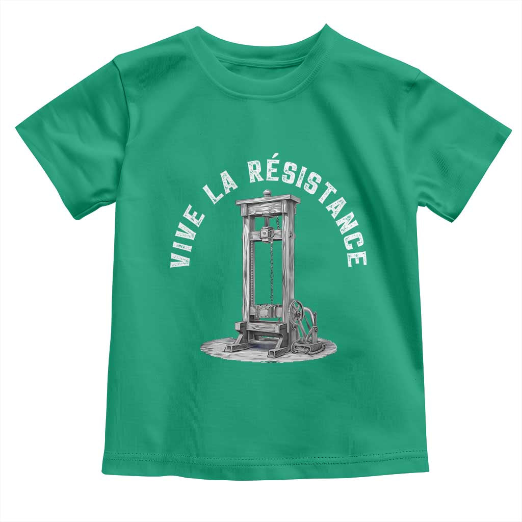Funny Vive La Resistance Toddler T Shirt Femme Feminist Vintage Guillotine - Wonder Print Shop
