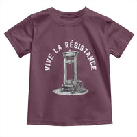Funny Vive La Resistance Toddler T Shirt Femme Feminist Vintage Guillotine - Wonder Print Shop