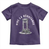 Funny Vive La Resistance Toddler T Shirt Femme Feminist Vintage Guillotine - Wonder Print Shop