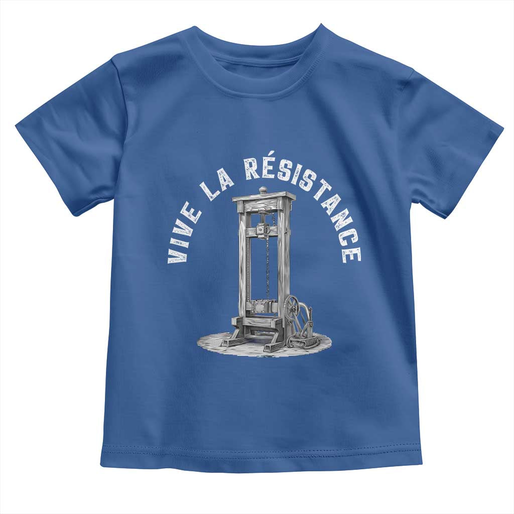 Funny Vive La Resistance Toddler T Shirt Femme Feminist Vintage Guillotine - Wonder Print Shop
