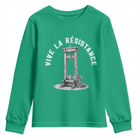 Funny Vive La Resistance Youth Sweatshirt Femme Feminist Vintage Guillotine - Wonder Print Shop