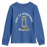Funny Vive La Resistance Youth Sweatshirt Femme Feminist Vintage Guillotine - Wonder Print Shop