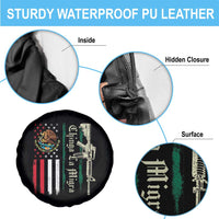 Funny Chinga La Migra Spare Tire Cover Gun Vintage Mexican Flag - Wonder Print Shop