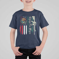 Funny Chinga La Migra T Shirt For Kid Gun Vintage Mexican Flag - Wonder Print Shop
