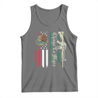 Funny Chinga La Migra Tank Top Gun Vintage Mexican Flag - Wonder Print Shop
