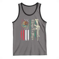 Funny Chinga La Migra Tank Top Gun Vintage Mexican Flag - Wonder Print Shop