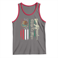 Funny Chinga La Migra Tank Top Gun Vintage Mexican Flag - Wonder Print Shop