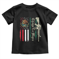 Funny Chinga La Migra Toddler T Shirt Gun Vintage Mexican Flag - Wonder Print Shop