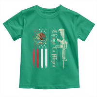 Funny Chinga La Migra Toddler T Shirt Gun Vintage Mexican Flag - Wonder Print Shop