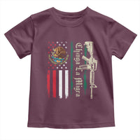 Funny Chinga La Migra Toddler T Shirt Gun Vintage Mexican Flag - Wonder Print Shop