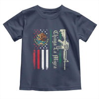 Funny Chinga La Migra Toddler T Shirt Gun Vintage Mexican Flag - Wonder Print Shop