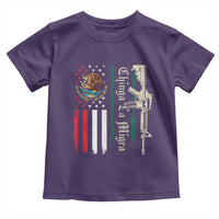 Funny Chinga La Migra Toddler T Shirt Gun Vintage Mexican Flag - Wonder Print Shop